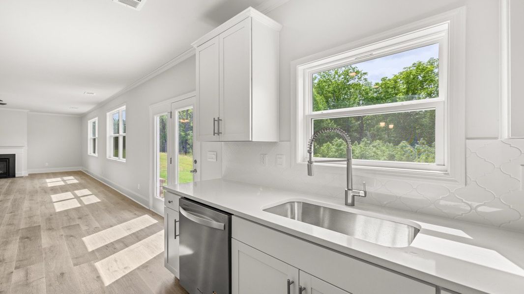 Representative furnished interior of a home built from the GRAYSON by D.R. Horton in Butner Estates, South Fulton (Image 8).