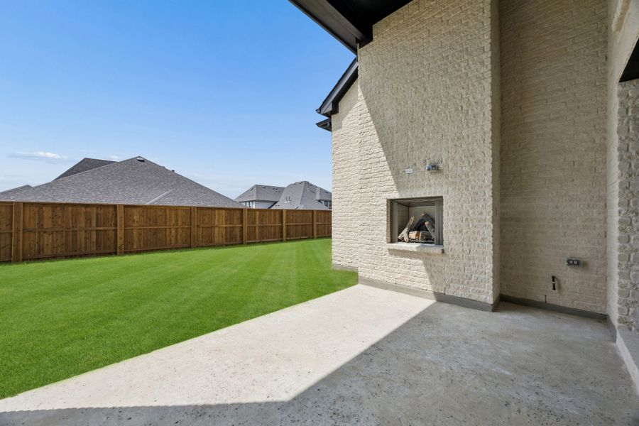 Exterior details and patio area of a home in The Parks at Wilson Creek, Celina (Image 3).