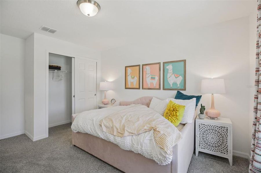 Furnished interior view inside a new home in Fox Pointe at Rivers Edge, Leesburg (Image 49).