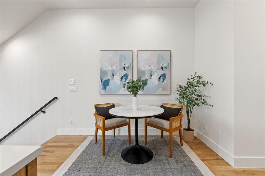 Furnished interior view inside a new home in , Dallas (Image 15). Furnished interior view inside a new home in , Dallas (Image 15).