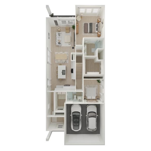 2D floor plan layout for the Silver Maple by K. Hovnanian® Homes in Heath Golf & Yacht Villas, Heath, TX (Image 4). 2D floor plan layout for the Silver Maple by K. Hovnanian® Homes in Heath Golf & Yacht Villas, Heath, TX (Image 4).
