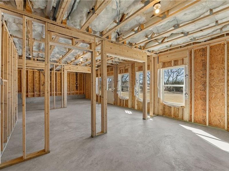 In-progress construction of a new home in Wehunt Meadows, Hoschton, GA (Image 29).