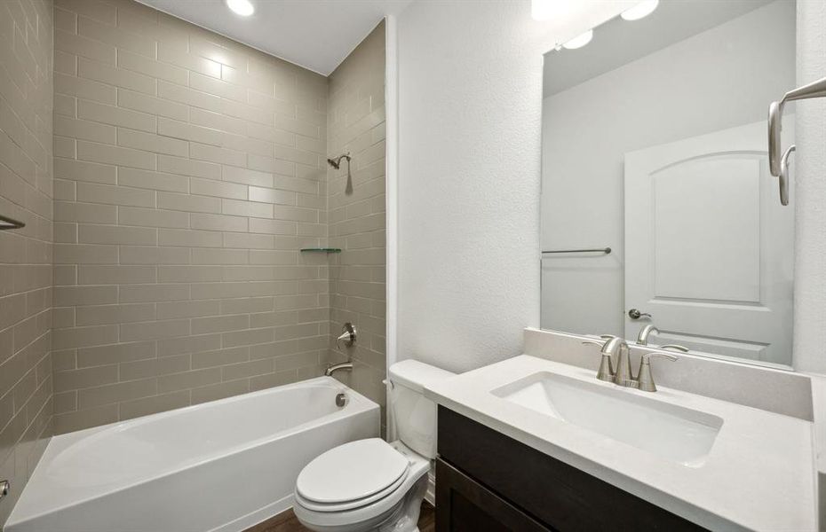 Spacious secondary bathroom *real home pictured