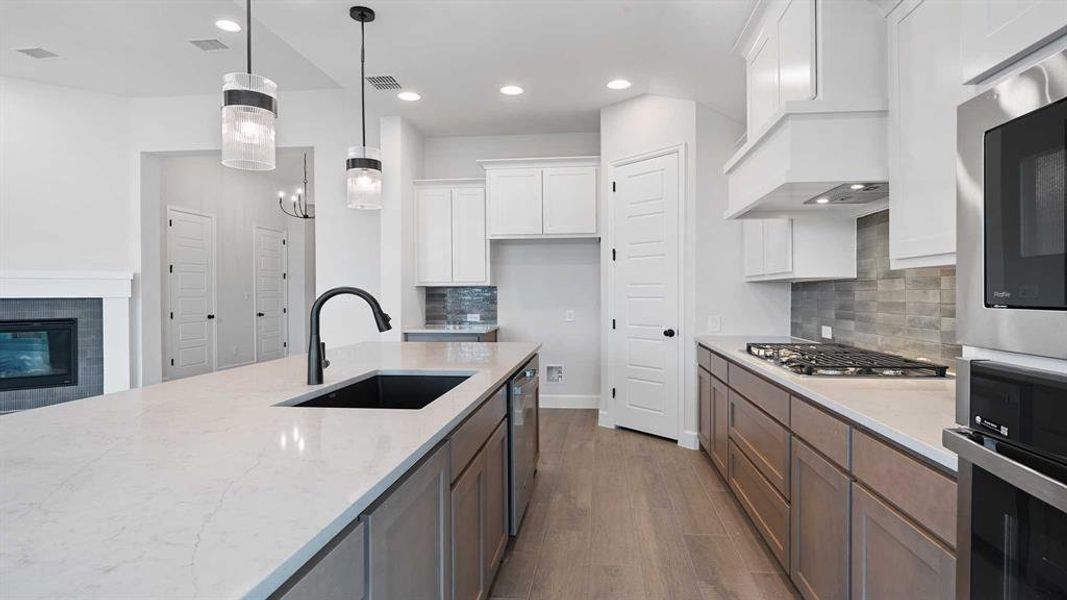 Furnished interior view inside a new home in Devonshire - Reserve 50', Forney (Image 12).