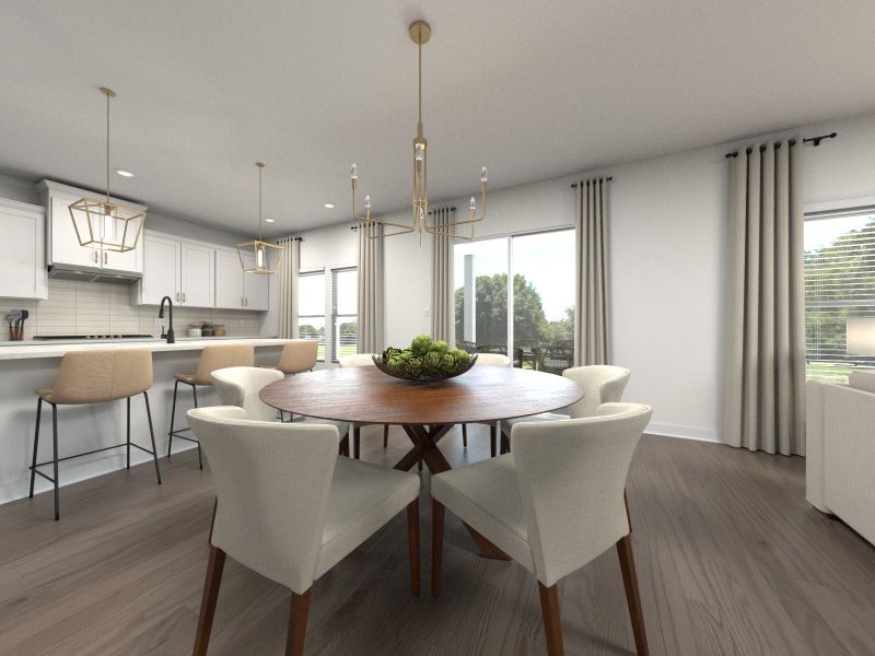 Furnished interior view inside a new home in Mansker Farms - Bronze Series, Hendersonville (Image 3).