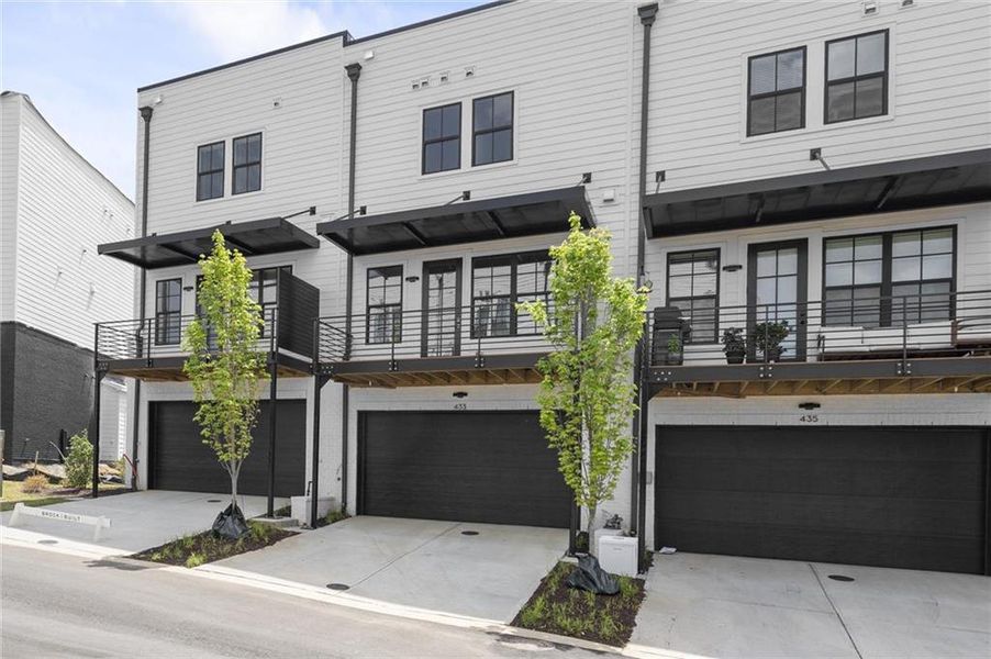 Front exterior of a new home in The Gathering – Alpharetta, Alpharetta, GA, highlighting curb appeal (Image 22).