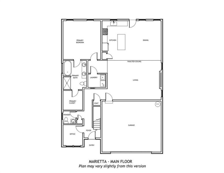 2D floor plan layout of this home in , Austell, GA (Image 3).