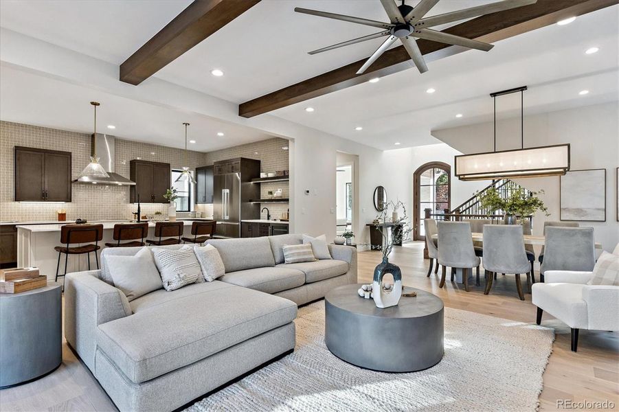 Furnished interior view inside a new home in , Denver (Image 31).