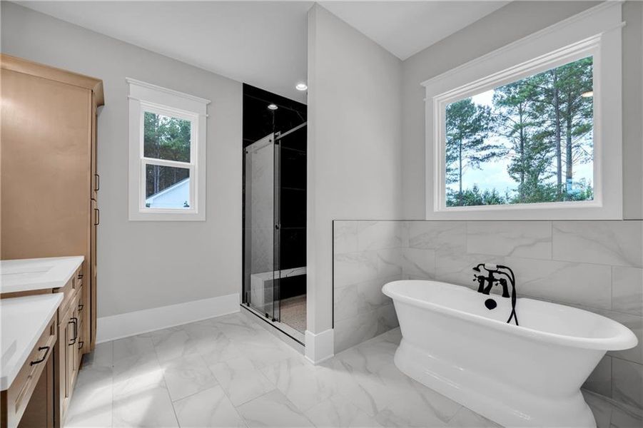 Furnished interior view inside a new home in , Monroe (Image 17).