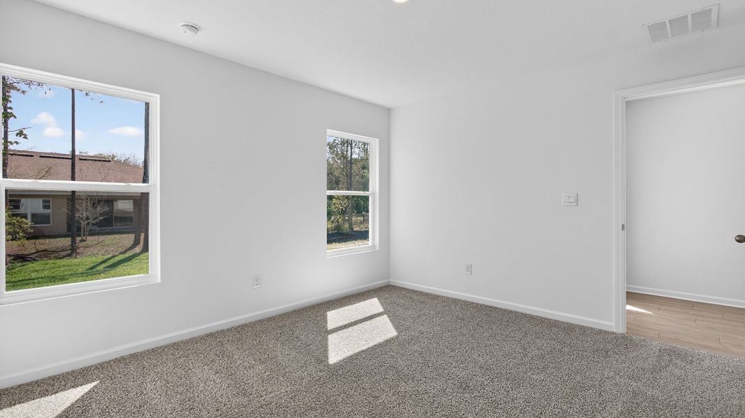 Representative unfurnished interior of a home built from the Downing by D.R. Horton in Copes Landing, Jacksonville (Image 18). Representative unfurnished interior of a home built from the Downing by D.R. Horton in Copes Landing, Jacksonville (Image 18).