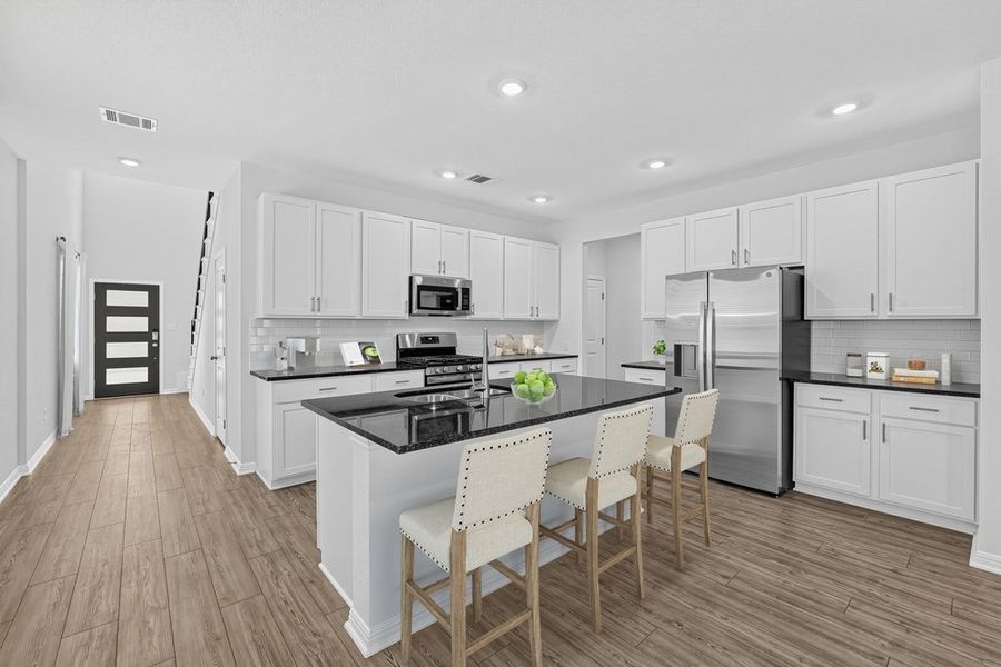 Furnished interior view inside a new home in Sunfield, Buda (Image 5).