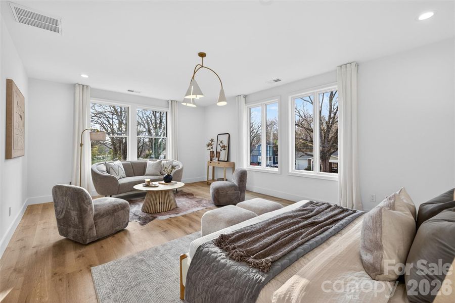 Furnished interior view inside a new home in , Charlotte (Image 17).