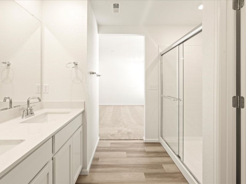 The Cottonwood floorplan interior image taken at a Meritage Homes community in Colorado Springs, CO.