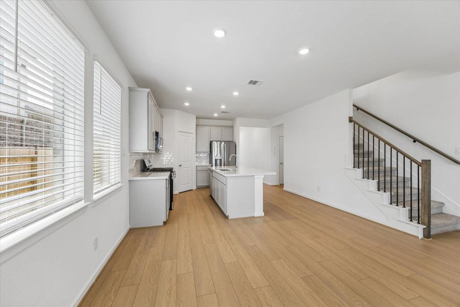 Furnished interior view inside a new home in Bridge Creek 45s and 50s, Cypress (Image 13).