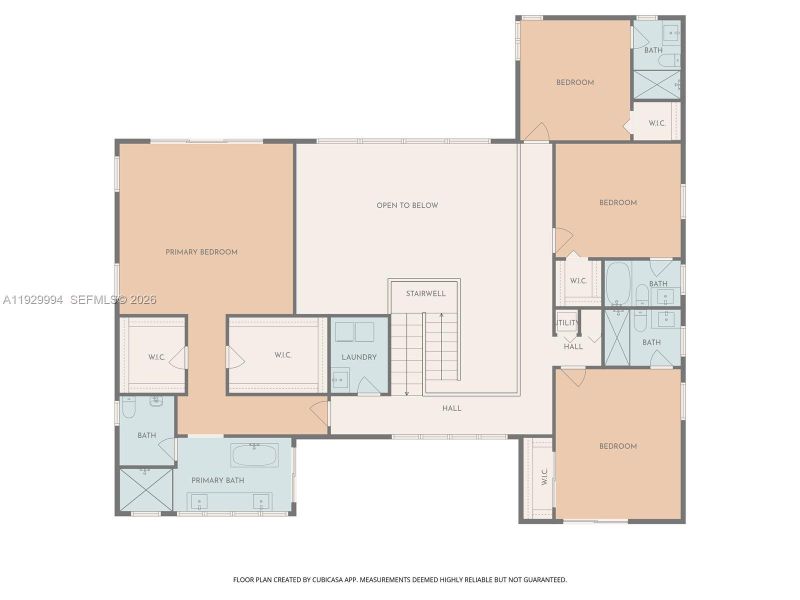 2D floor plan layout of this home in , Weston, FL (Image 7).