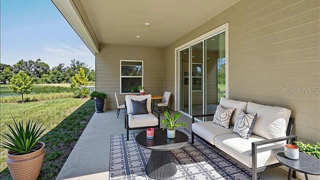 Exterior details and patio area of a home in Finley Woods, Gainesville (Image 2).