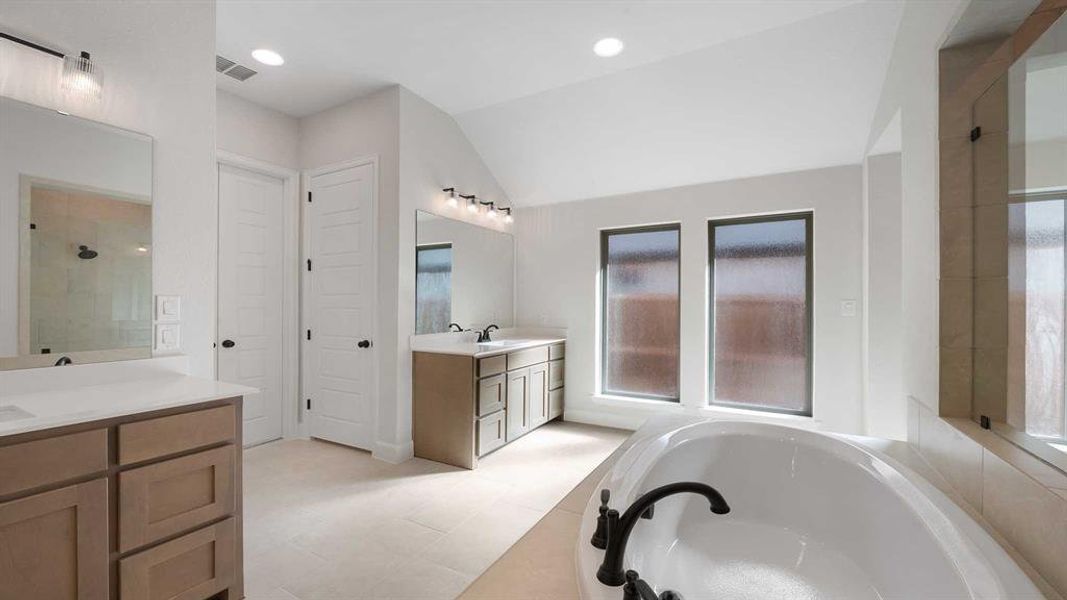 Furnished interior view inside a new home in Devonshire - Reserve 50', Forney (Image 6).