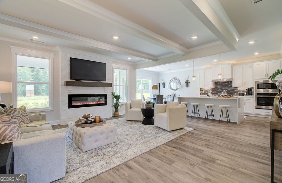 Furnished interior view inside a new home in Rosewood Lake Estates, Hoschton (Image 4).