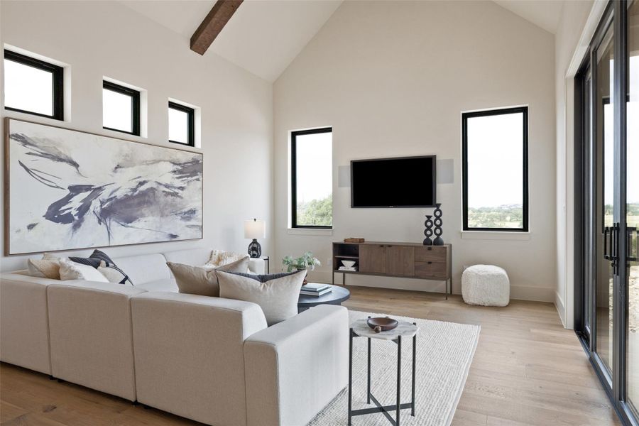 Furnished interior view inside a new home in , Austin (Image 4). Furnished interior view inside a new home in , Austin (Image 4).