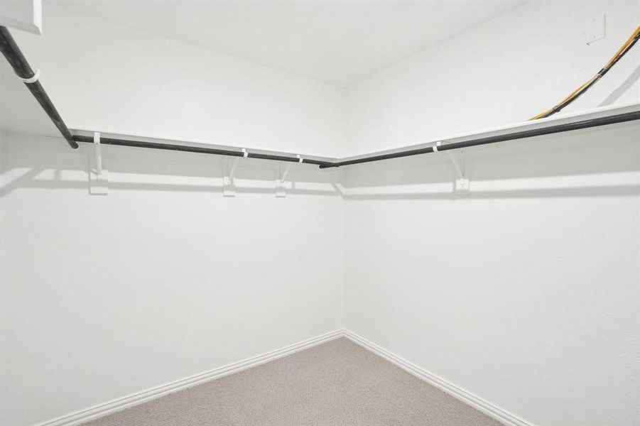 Walk in closet with carpet Walk in closet with carpet