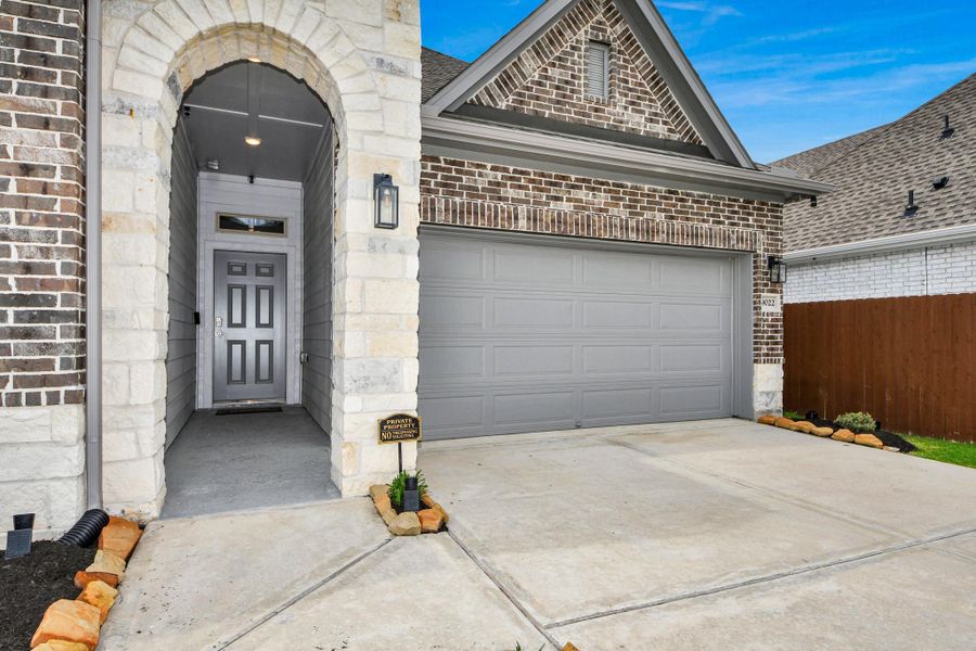 Up close front view.