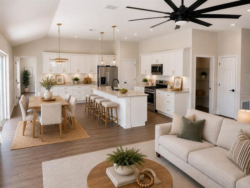 Furnished interior view inside a new home in , Dunnellon (Image 7). Furnished interior view inside a new home in , Dunnellon (Image 7).