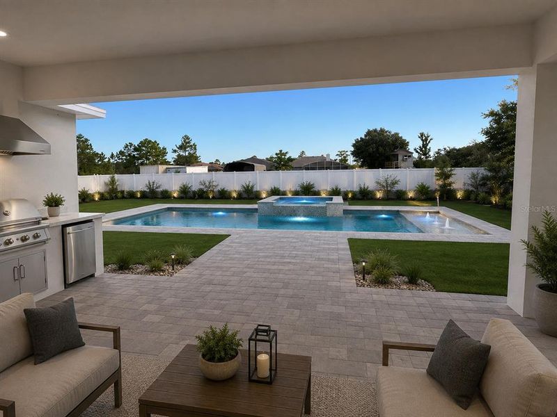 Exterior details and patio area of a home in , Orlando (Image 12). Exterior details and patio area of a home in , Orlando (Image 12).