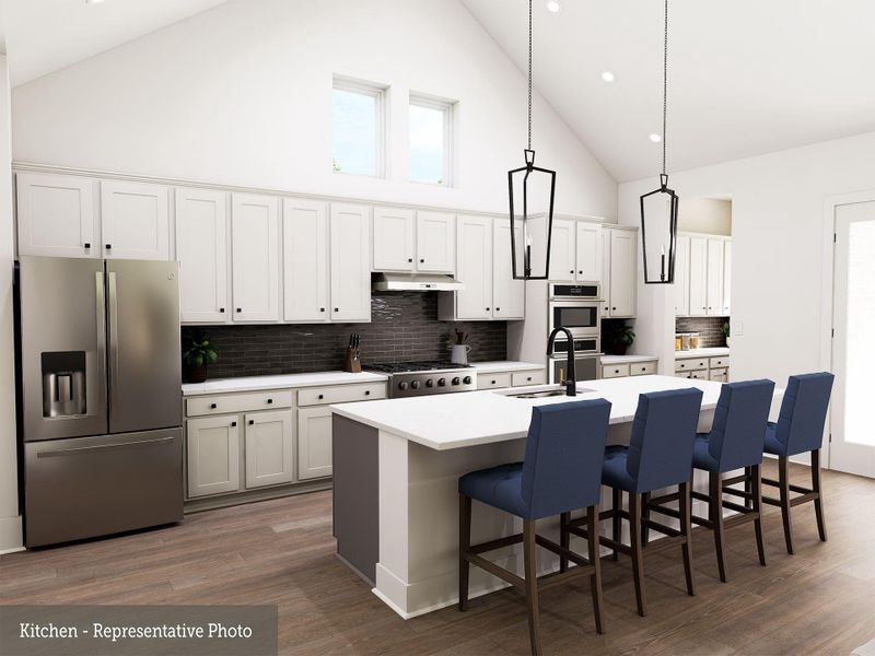 Beautiful Kitchen with cathedral ceiling, Butlers pantry & large island/breakfast bar