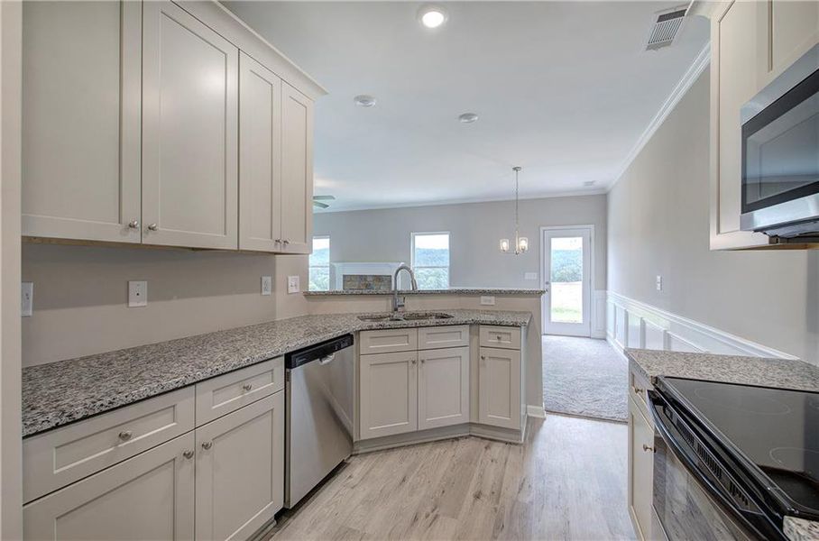 Furnished interior view inside a new home in , Cartersville (Image 5). Furnished interior view inside a new home in , Cartersville (Image 5).
