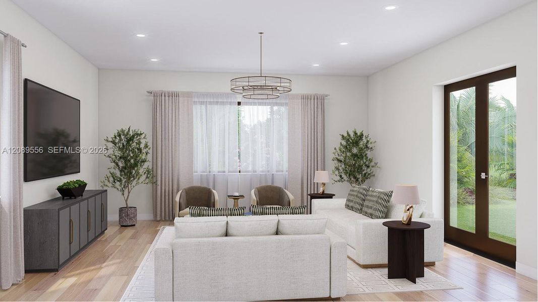 Furnished interior view inside a new home in Parkland Royale, Parkland (Image 6).