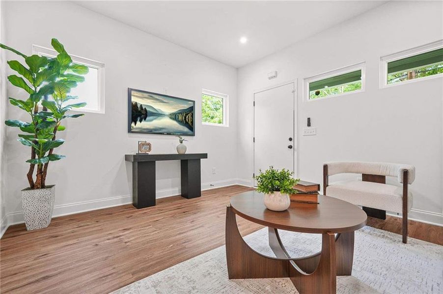 Furnished interior view inside a new home in , Atlanta (Image 8). Furnished interior view inside a new home in , Atlanta (Image 8).