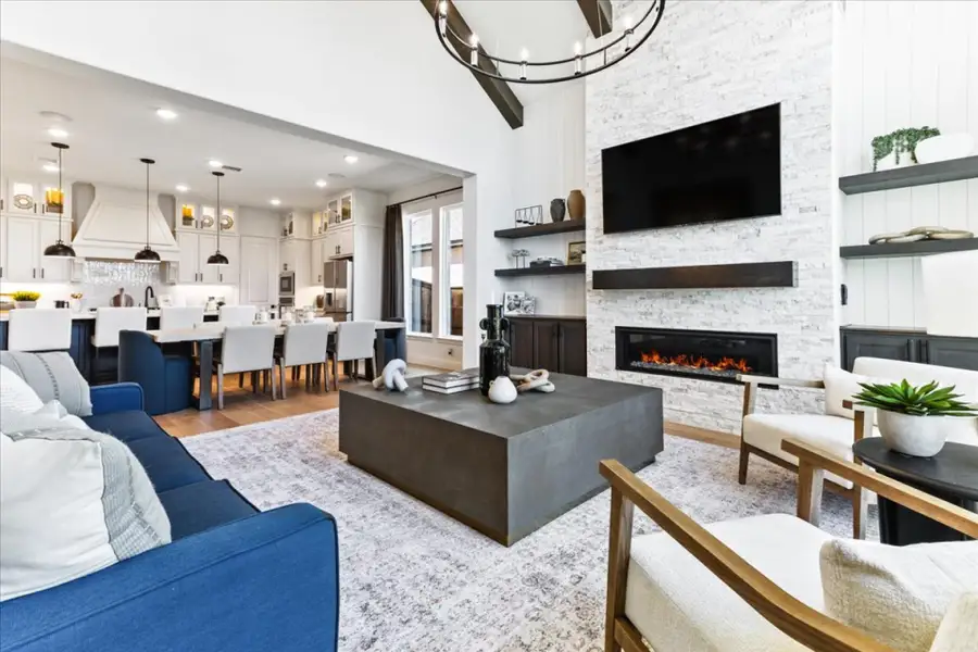 Furnished interior view inside a new home in Nelson Lake, Rockwall (Image 4).