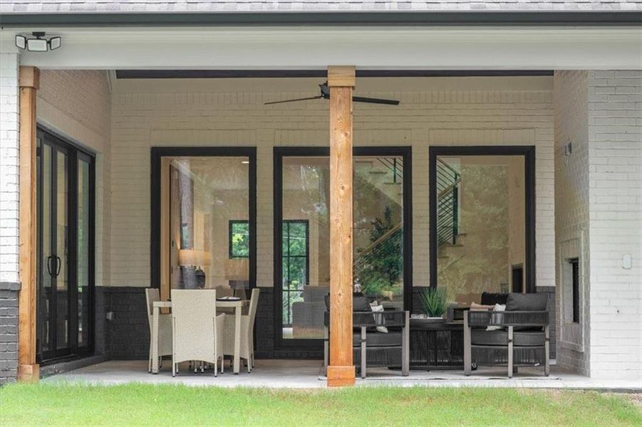 Exterior details and patio area of a home in , Alpharetta (Image 28). Exterior details and patio area of a home in , Alpharetta (Image 28).