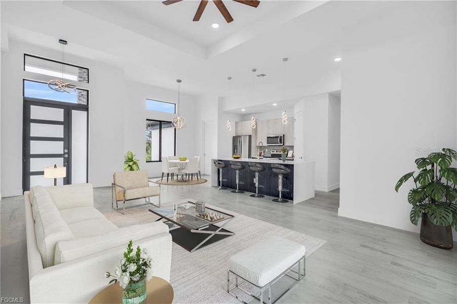 Furnished interior view inside a new home in , Port Charlotte (Image 7).