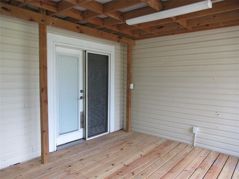 Covered Back Porch