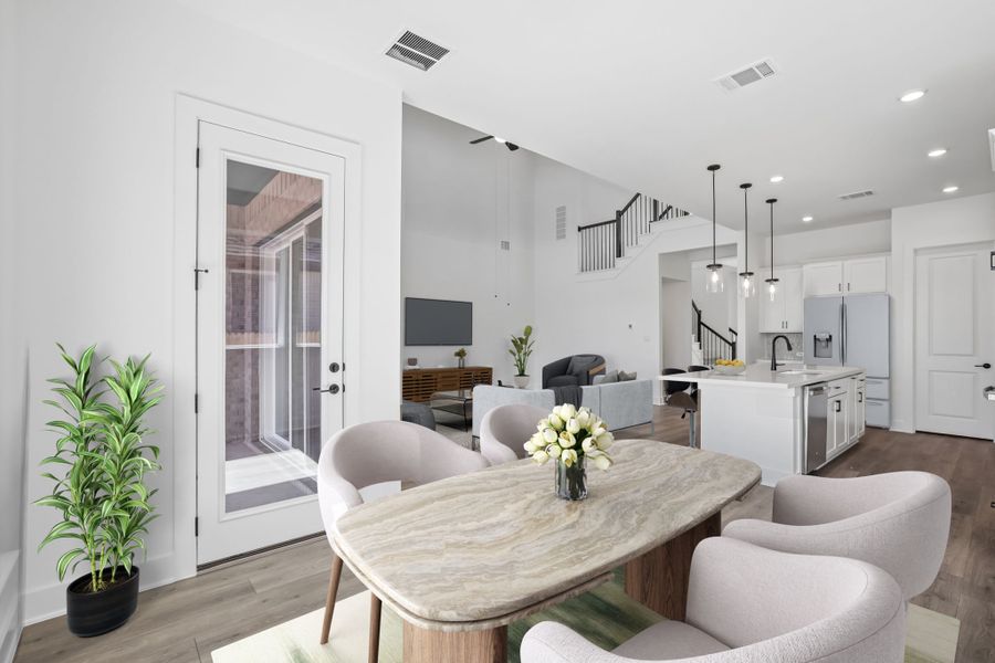 Representative furnished interior of a home built from the Anderson by Taylor Morrison in Travisso, Leander (Image 9).