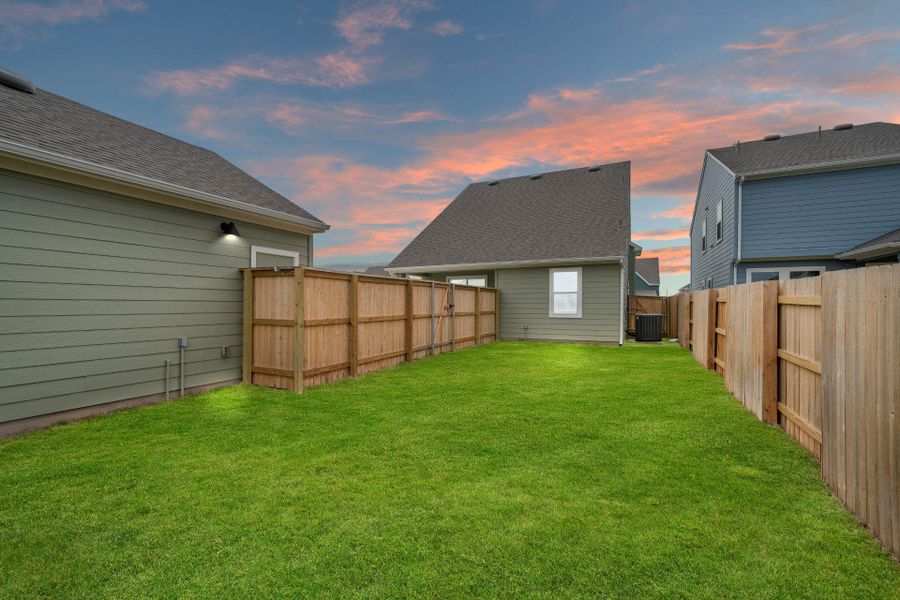 Rear of Home and Private Backyard Rear of Home and Private Backyard