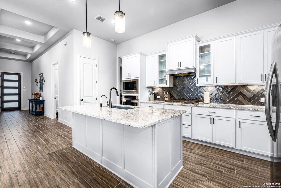 Furnished interior view inside a new home in , New Braunfels (Image 15).