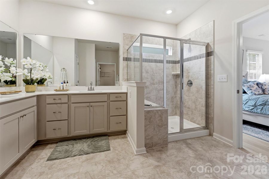Furnished interior view inside a new home in Falls Cove at Lake Norman, Troutman (Image 12).