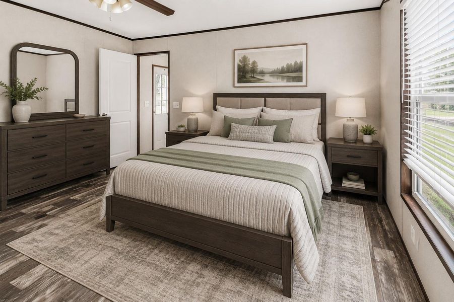 Furnished interior view inside a new home in , Crosby (Image 10).