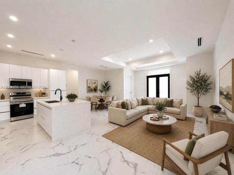 Furnished interior view inside a new home in , Naples (Image 11). Furnished interior view inside a new home in , Naples (Image 11).