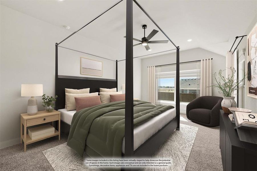 Furnished interior view inside a new home in Wildcat Ridge Phase 2 and 4, Godley (Image 9).