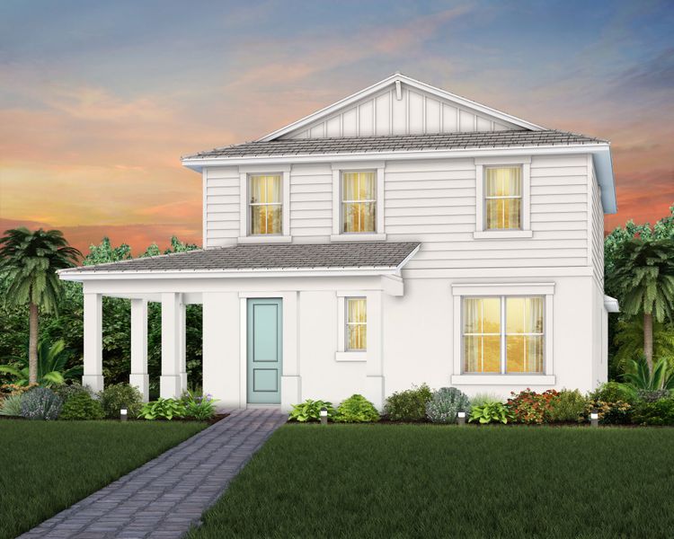 Representative exterior photo of a completed home built from the Mabel II by Pulte Homes in SeaFlower, Bradenton, FL (Image 31). Representative exterior photo of a completed home built from the Mabel II by Pulte Homes in SeaFlower, Bradenton, FL (Image 31).