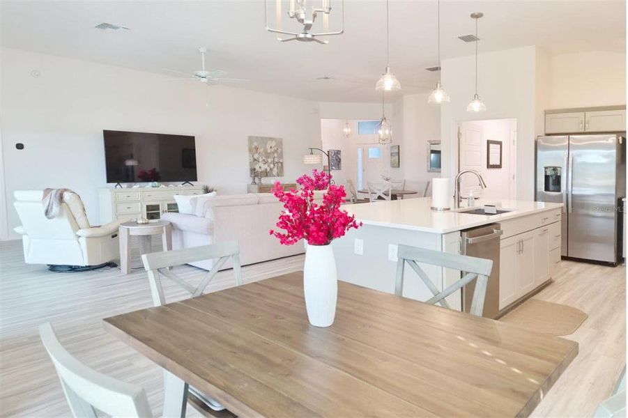 Furnished interior view inside a new home in , The Villages (Image 17).