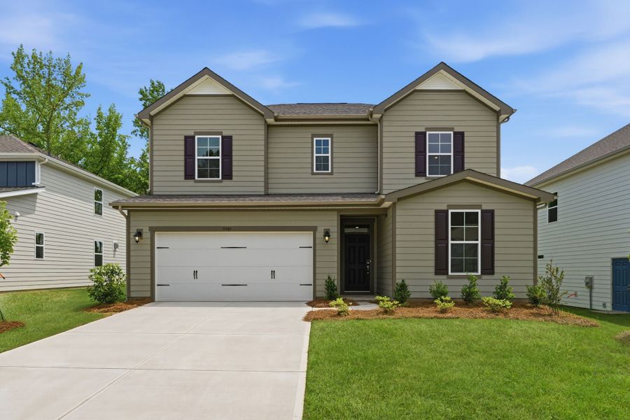 Front exterior of a new home in Cannon Manor, Kannapolis, NC, highlighting curb appeal (Image 1). Front exterior of a new home in Cannon Manor, Kannapolis, NC, highlighting curb appeal (Image 1).