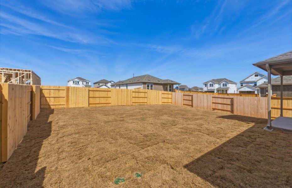 Exterior details and patio area of a home in Patterson Ranch, Georgetown (Image 3).
