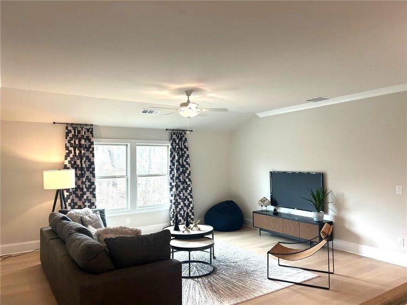 Furnished interior view inside a new home in Sierra Lake, Cumming (Image 18).