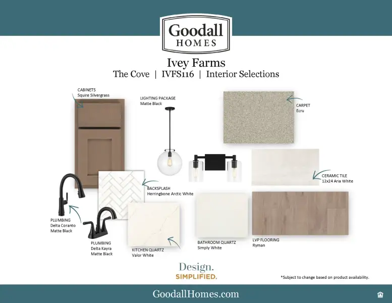 Sample of building materials used in homes in Ivey Farms, Farragut (Image 40). Sample of building materials used in homes in Ivey Farms, Farragut (Image 40).