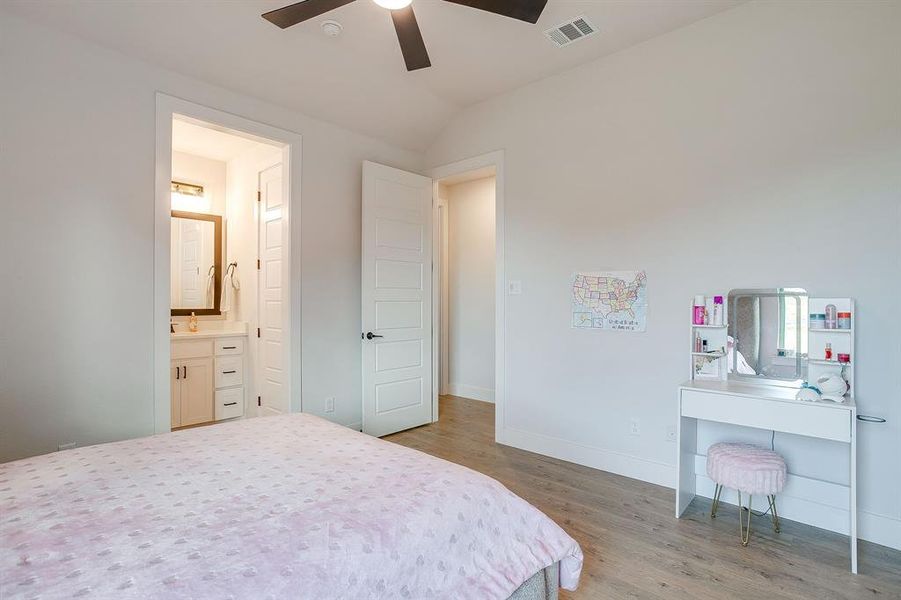 Furnished interior view inside a new home in Santana Ridge - Brock ISD, Weatherford (Image 33).