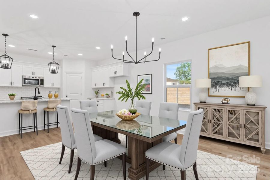 Furnished interior view inside a new home in , Albemarle (Image 5).